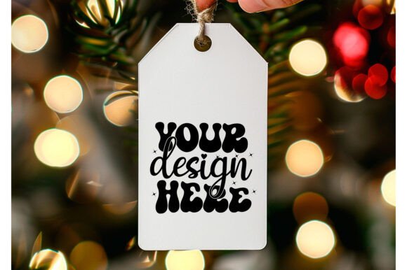 Christmas Gift Tag Mockup 134 for Product Mockups and Graphics