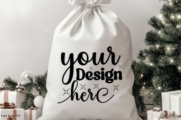 Christmas Santa Sack Mockup Jpg 108 for Product Mockups and Graphics