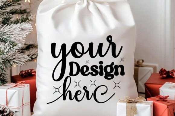 Christmas Santa Sack Mockup Jpg 110 for Branding and Marketing