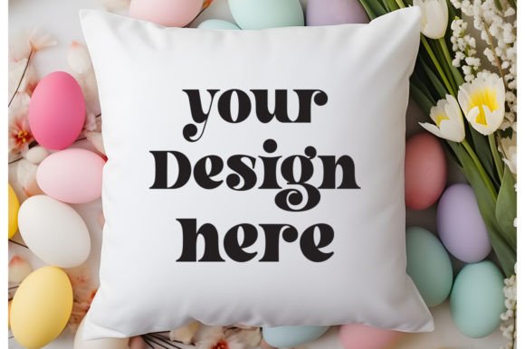 Easter Egg Spring Mockup Pillow Review