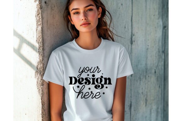 Gildan 5000 Tee Mockup 21 for Product Mockups and Graphics
