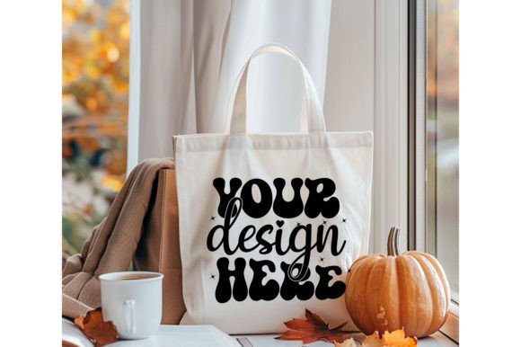 Halloween Tote Bag Mockup 76: A Graphic Design Asset for Product Mockups
