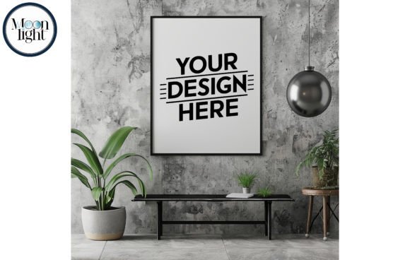 Landscape,blank Frame Mockup A4 19 for Product Mockups and Graphics