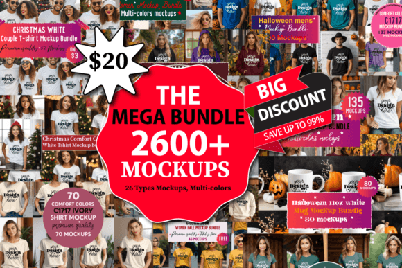 Mockup Mega Bundle for Product Mockups and Graphics