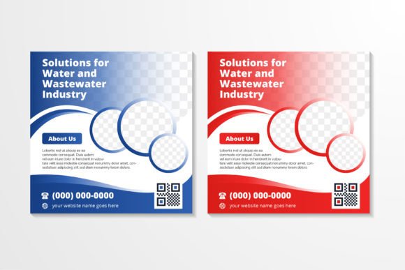 Solution for Water Square Banner - Social Media Graphics