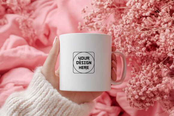 White Ceramic Mug Mockup for Product Mockups and Graphics